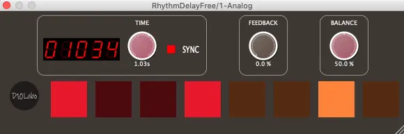 RhythmDelayFree – New delay plugin by D10Labo