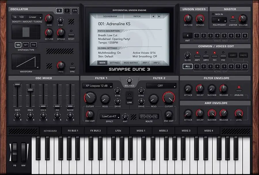 Synapse Audio released DUNE version 3.2