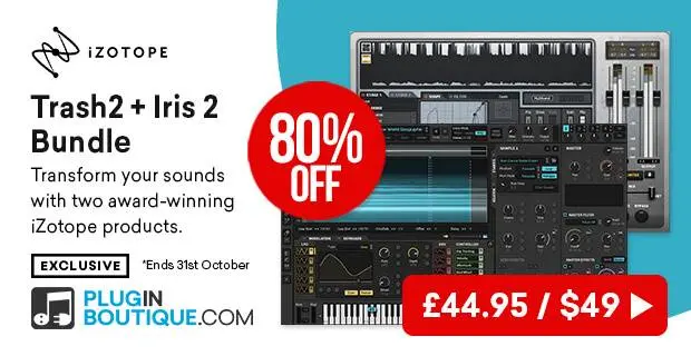 iZotope Trash2 & Iris 2 Bundle Sale