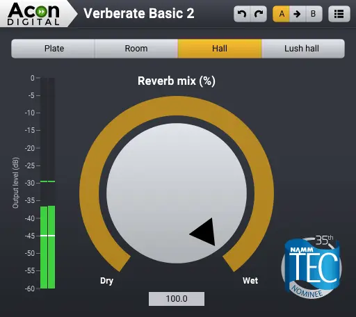 Verberate Basic – Free reverb by Acon Digital