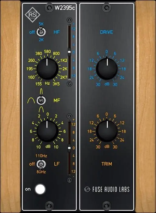 RS W2395c – Free Baxandall EQ plugin by Fuse Audio Labs