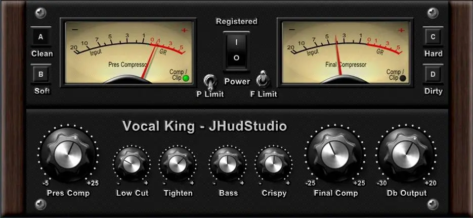 Vocal King – Dynamic plugin now for free by JHudStudio