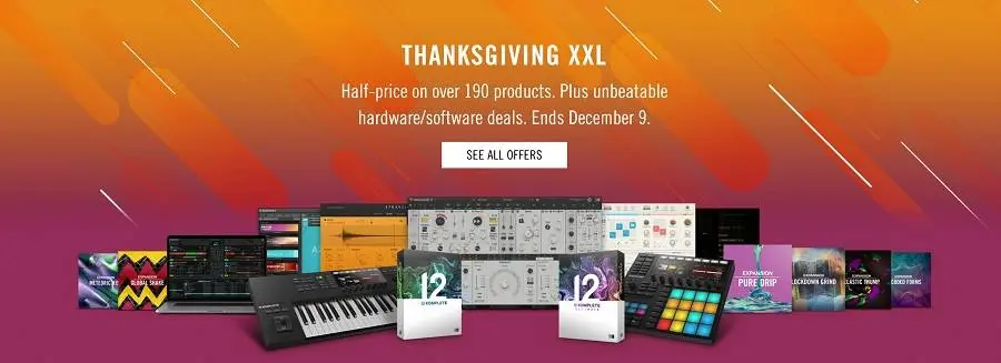 Thanksgiving special at Native Instruments