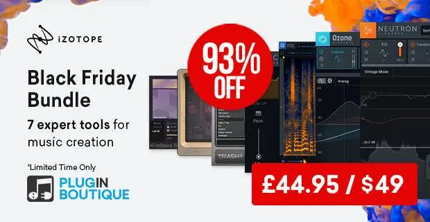 iZotope Black Friday Bundle Sale