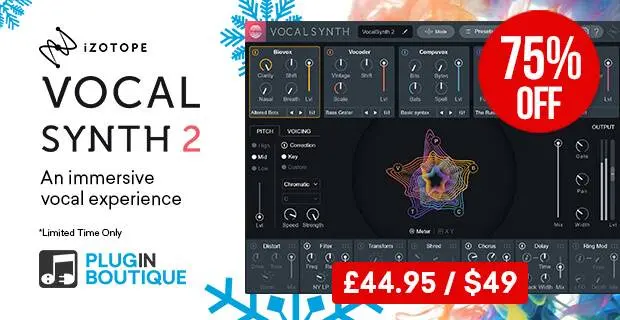 12 Days of Christmas Exclusive Sale – iZotope VocalSynth 2