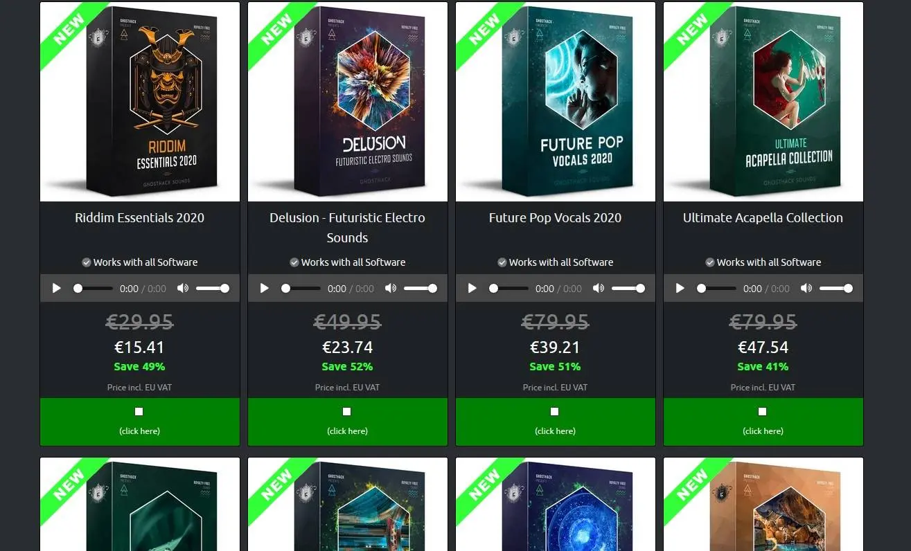 Black Friday Deals By Ghosthack and 24 brand new sample packs