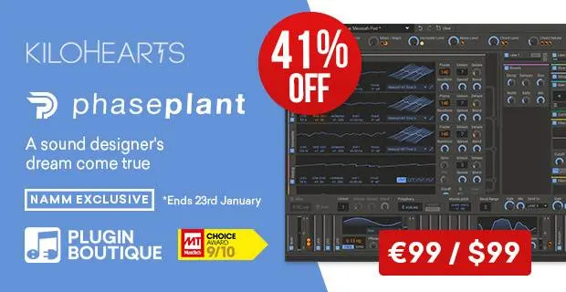 kiloHearts Phase Plant NAMM Sale (Exclusive)