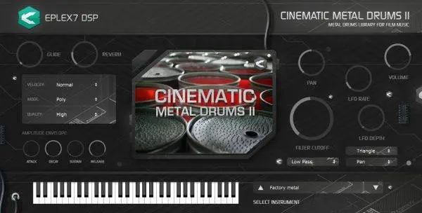Eplex7 DSP released Cinematic Metal Drums 2