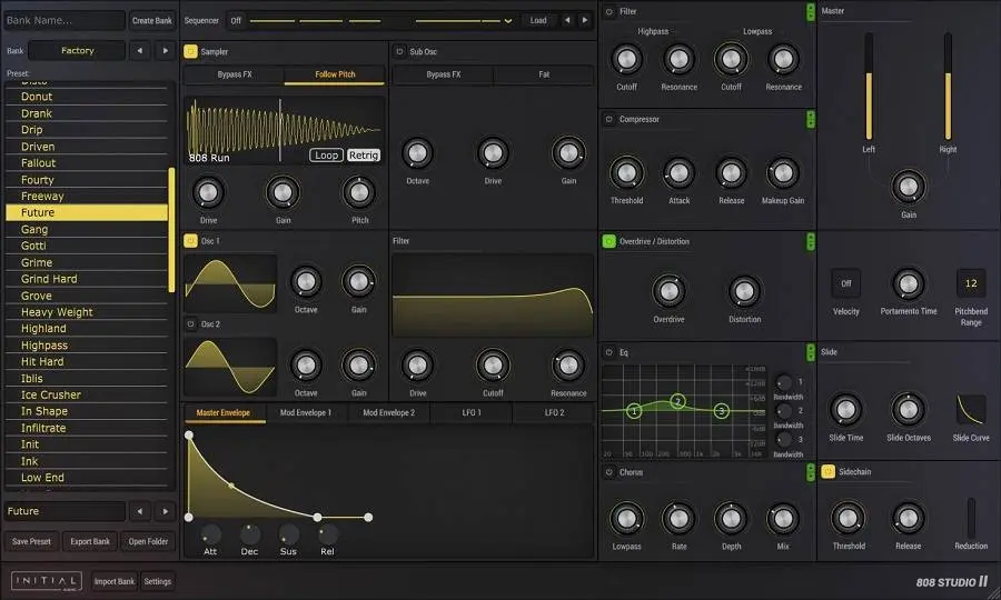 Initial Audio released 808 STUDIO 2 – BASS SYNTH