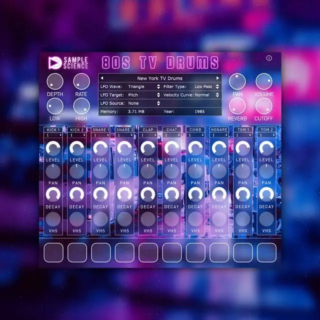 SampleScience releases 80s TV Drums VST/AU plugin