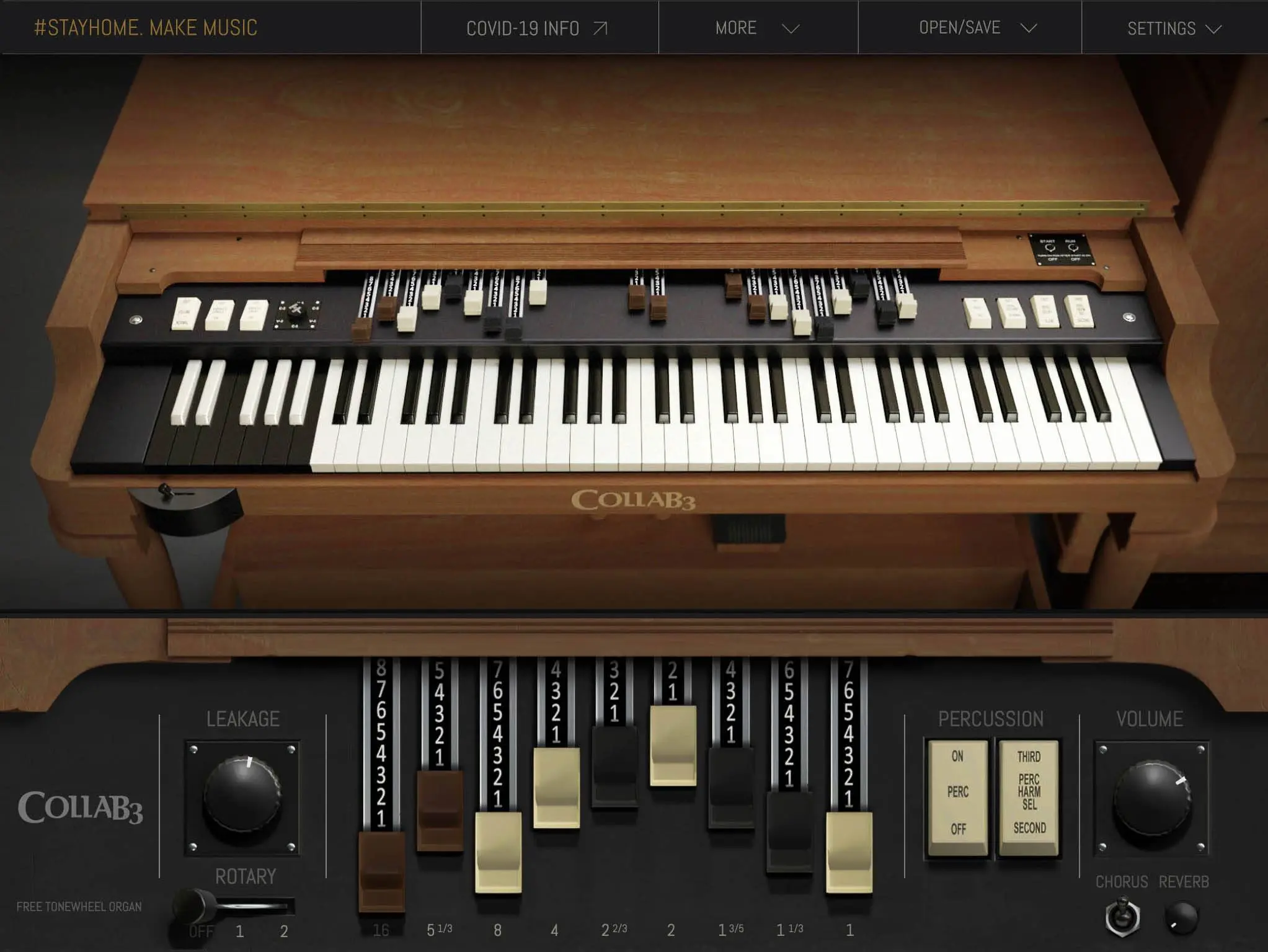 Free vintage B3 organ for homebound music makers by Sampleson