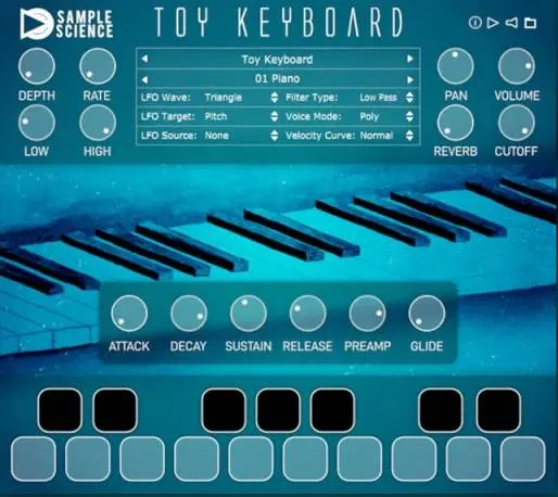 SampleScience releases free Toy Keyboard v2