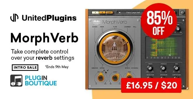 United Plugins MorphVerb Introductory Flash Sale