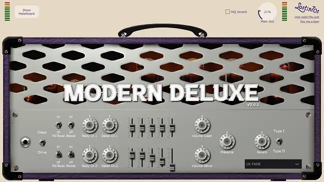 lostin70’s  releases free pre amp Modern Deluxe
