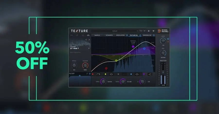 Deal: Texture by Devious Machines 50% off