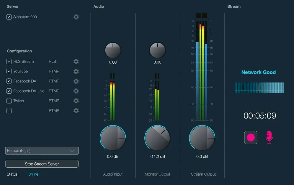 Kick off for live streaming service by Dialog Audio