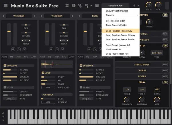 Free multi sampled music box plugin by Frozenplain