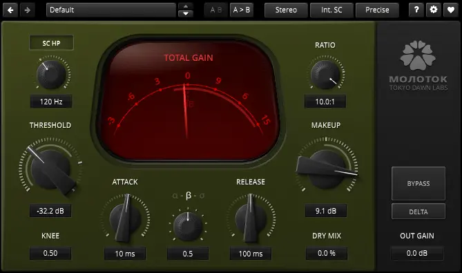TDR releases free dynamic processor plugin Molotok