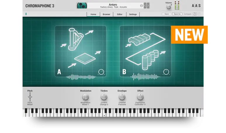 Applied Acoustics Systems releases acoustic synthesizer Chromaphone 3 plug in