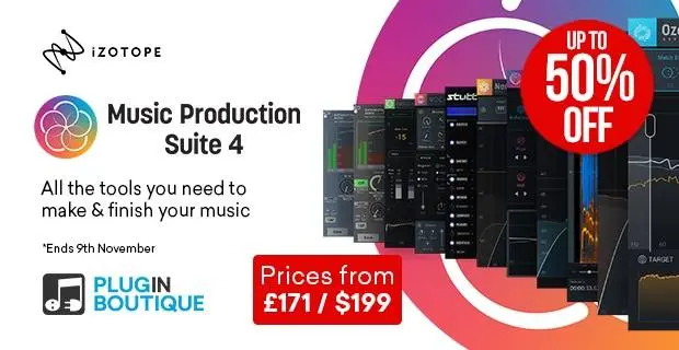 iZotope Music Production Suite 4 Sale