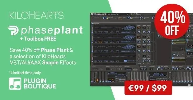 KiloHearts Phase Plant + Toolbox FREE Black Friday Sale