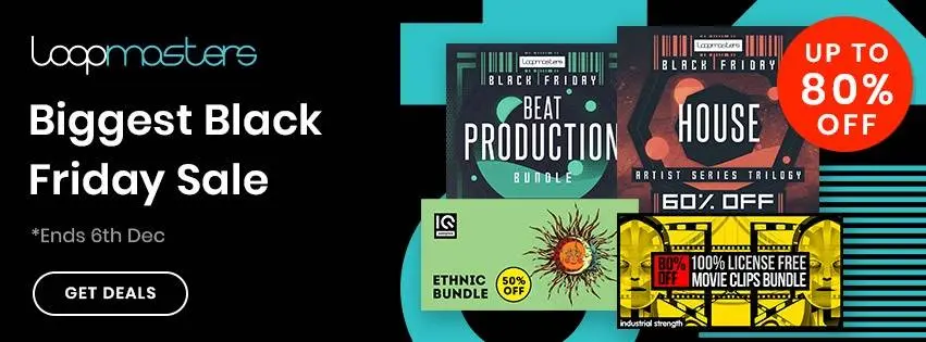 Loopmasters Black Friday Sale – 3 months of Loopcloud for $3 + Loopmasters Bass Master Plugin for Free