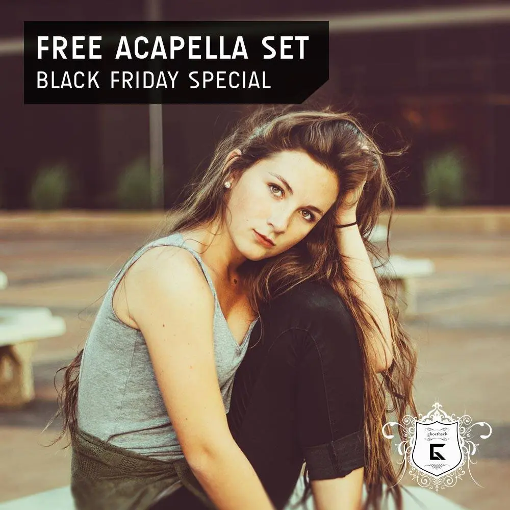 Black Friday Free Acapella Pack