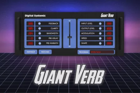 Featured image for “Giant Verb – Free reverb plugin for infinite spaces Digital Systemic Emulations”
