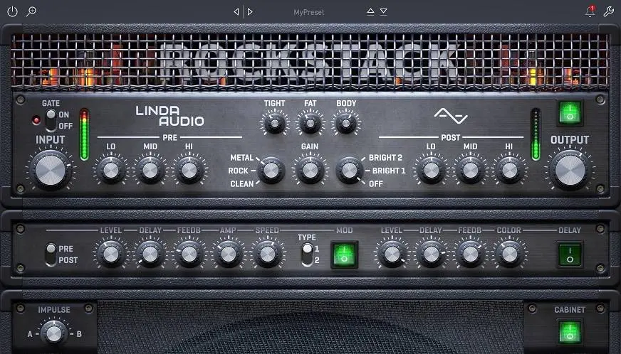 Audified releases guitar amp Linda RockStack