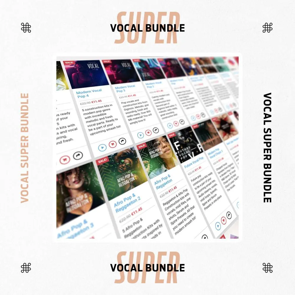 Deal: Vocal Super Bundle by Diginoiz 95% off