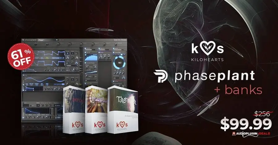 Mega Deal: Phase Plant + Banks by Kilohearts 61% OFF