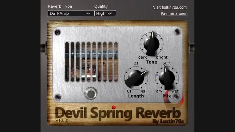 Lostin70s releases free spring reverb plugin