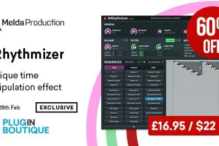 Featured image for “Plugin Boutique’s 9th Birthday: MeldaProduction MRhythmizer Sale”