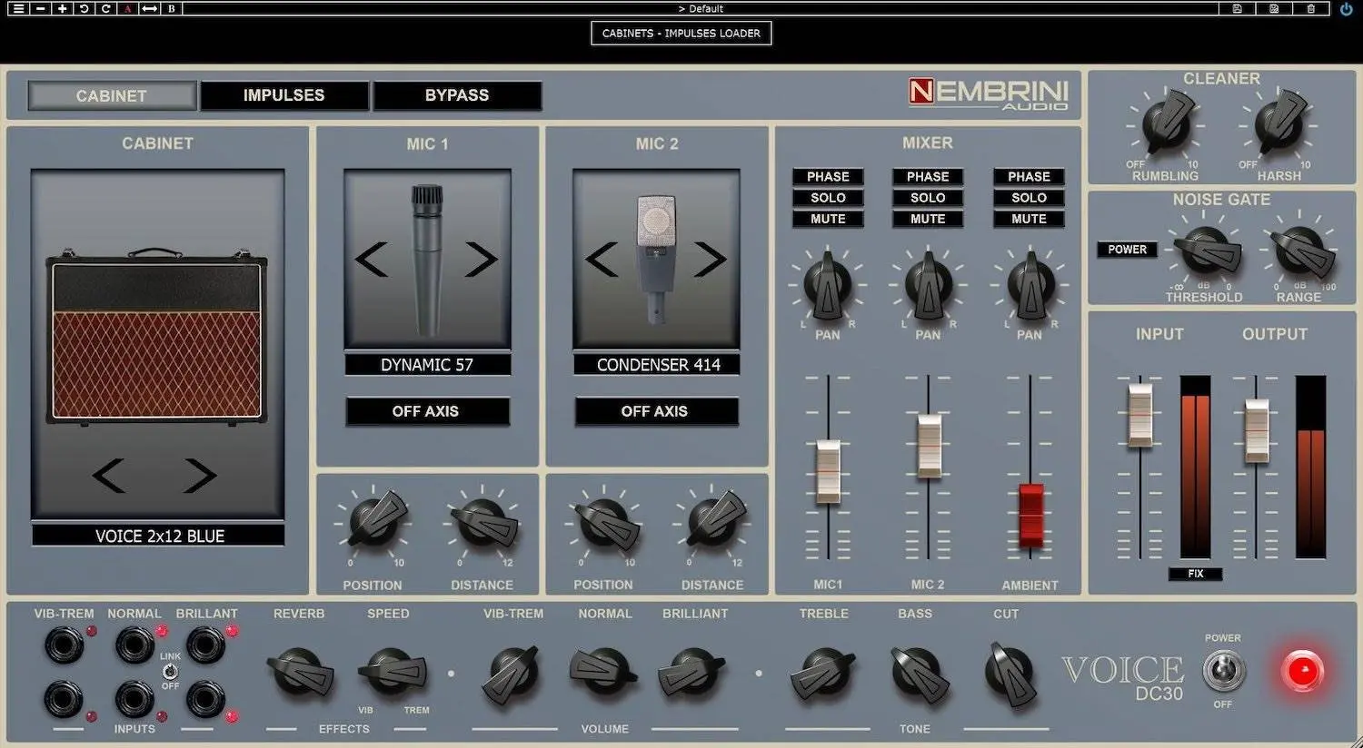 Nembrini Audio releases vintage Vox AC30 Top Boost reverb emulating Voice DC30 plug in