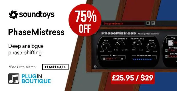 Soundtoys PhaseMistress Flash Sale