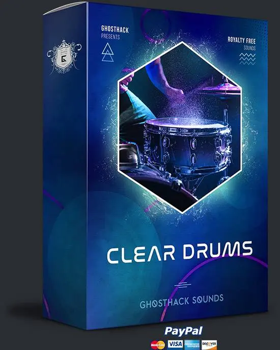 300 Drum One Shots and Loops with Clear Drums by Ghosthack