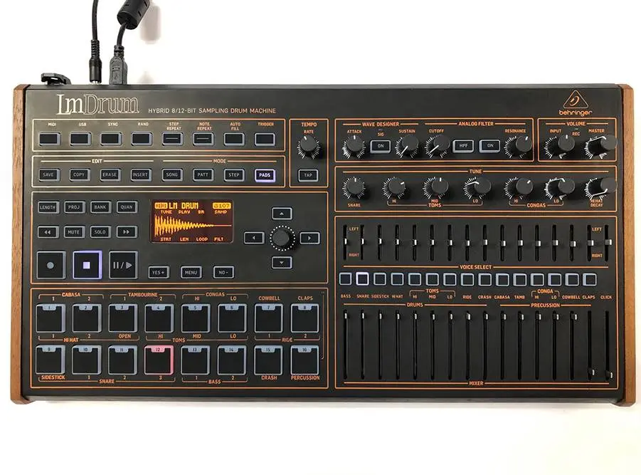 Behringer teases LmDrum (LinnDrum Clone)