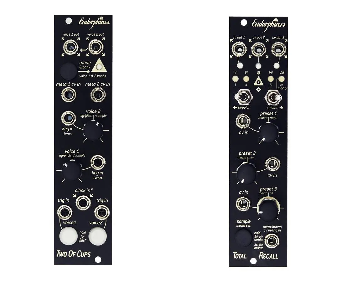 Endorphin.es released Two Of Cups and Total Recall for Eurorack