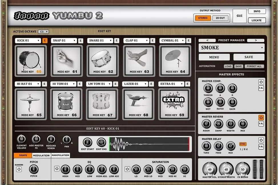 Fanan team releases free drum sampler Yumbu 2