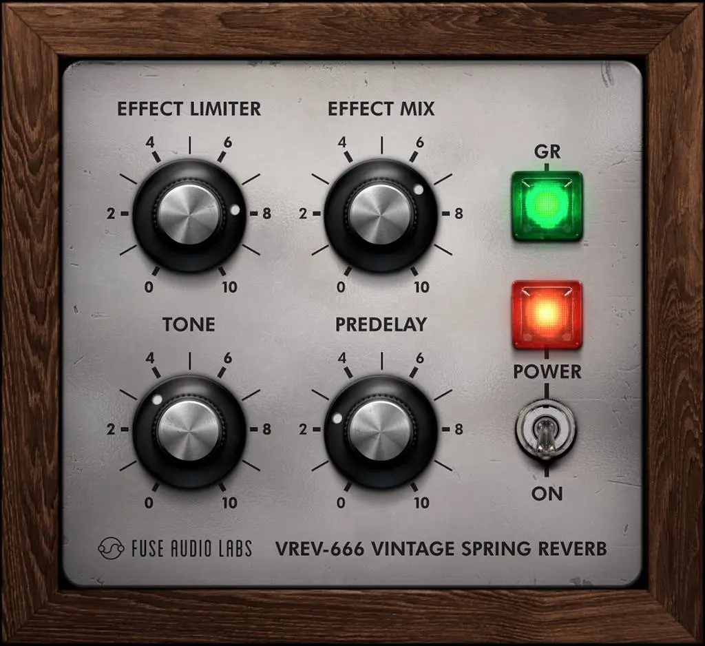 Free sixties vintage spring reverb VREV 666 by Fuse Audio Labs