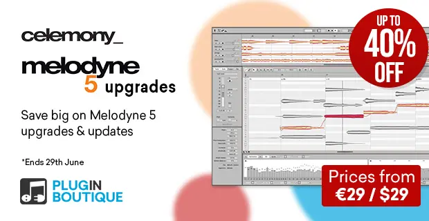 Celemony Melodyne Upgrade Sale