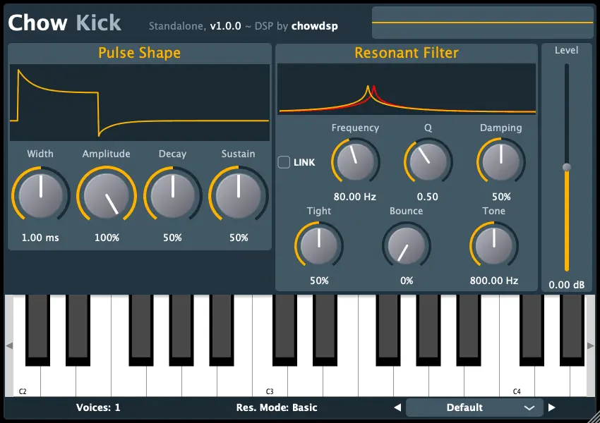 Chow Kick – Free kick drum synthesizer by Chowdhury DSP