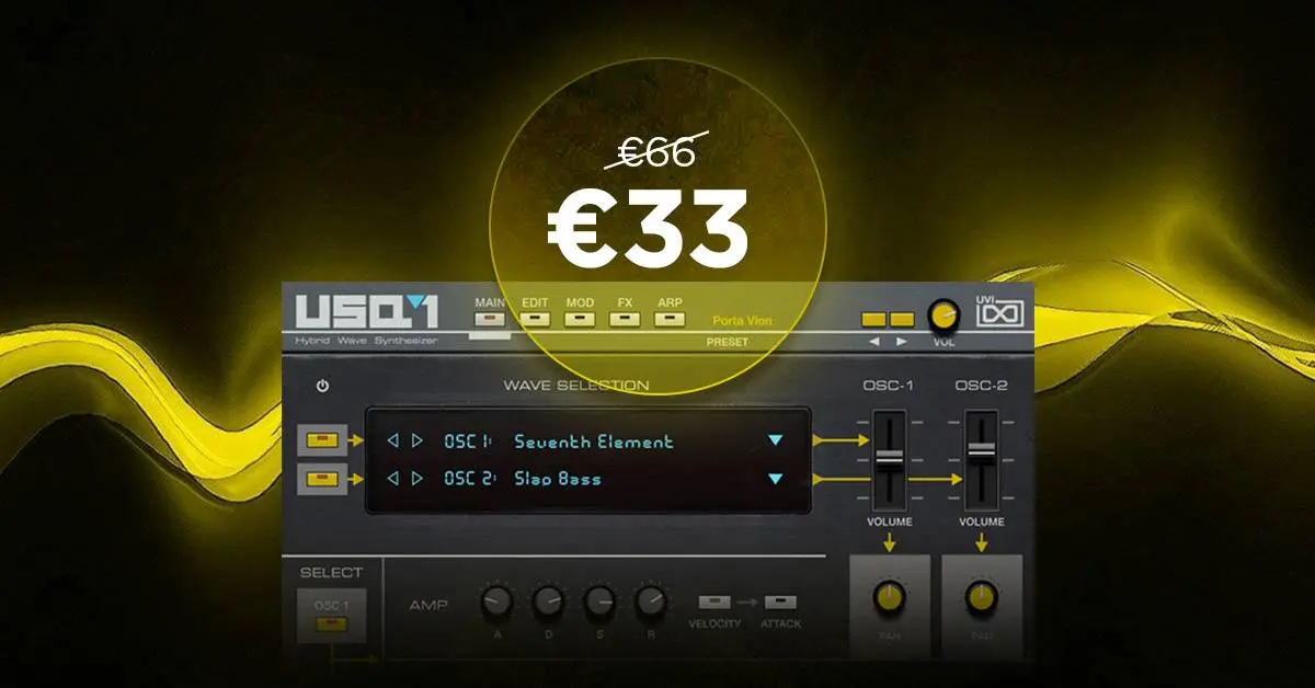 Deal: USQ 1 Digital Analog Wave Synth by UVI 50% off