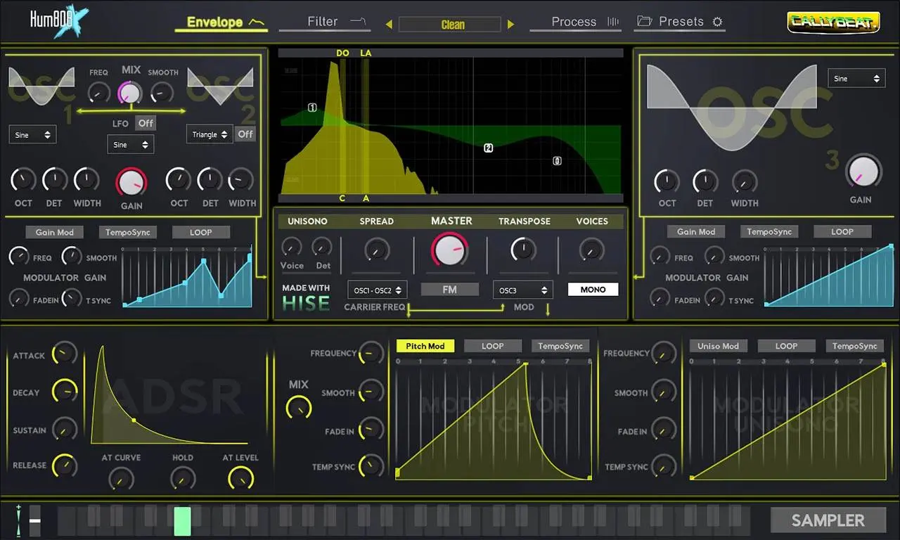 Callybeat releases synthesizer with included sampler Hum808