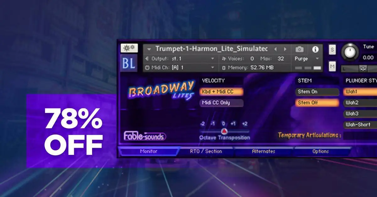 Deal: 78% off Broadway Lites 2.0 by Fable Sounds