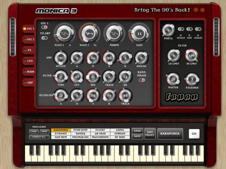 Fanan Team releases the 90’s style synth Monica 3 for free