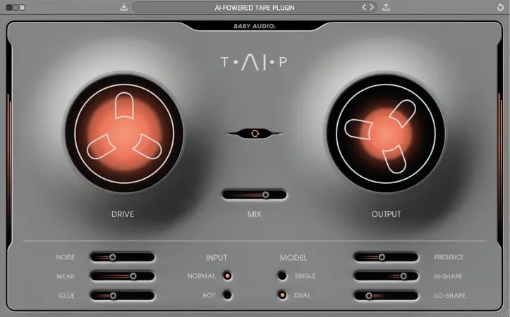 TAIP – New tape emulation plugin by Baby Audio