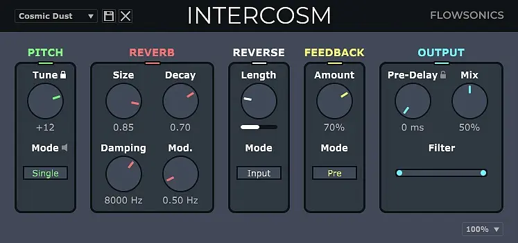 Flowsonics releases reverb plugin Intercosm