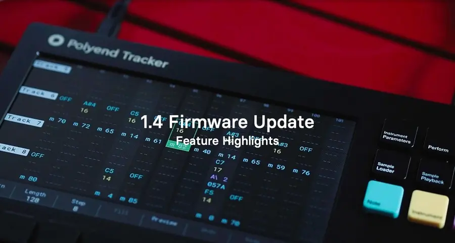 Polyend released v1.4.0 Firmware Update for Tracker