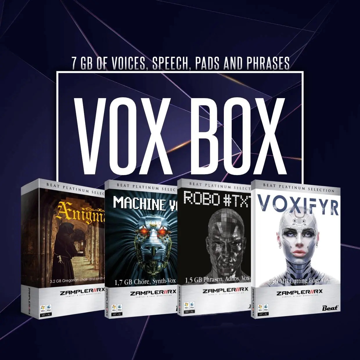 38% off: VOX BOX – 7 GB of Voices, Robot Adlibs, Mantras, Pads and Phrases